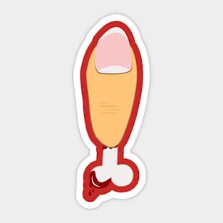 Toe Murder Sticker